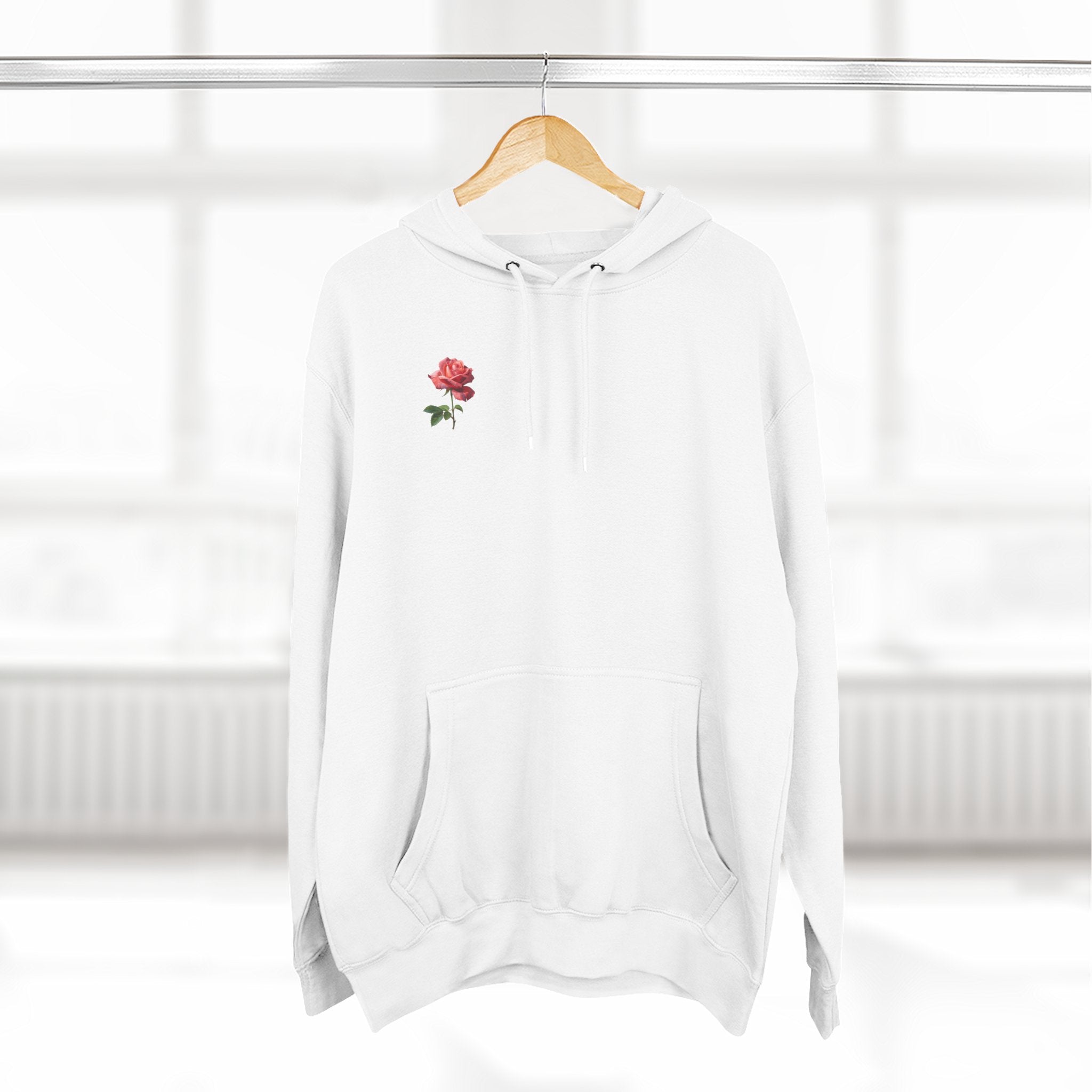 Rose 'Keep Growing' Hoodie — Floral Inspirational Sweatshirt