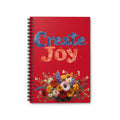Create Joy Floral Spiral Notebook – Ruled Lined Journal for Gratitude & Notes