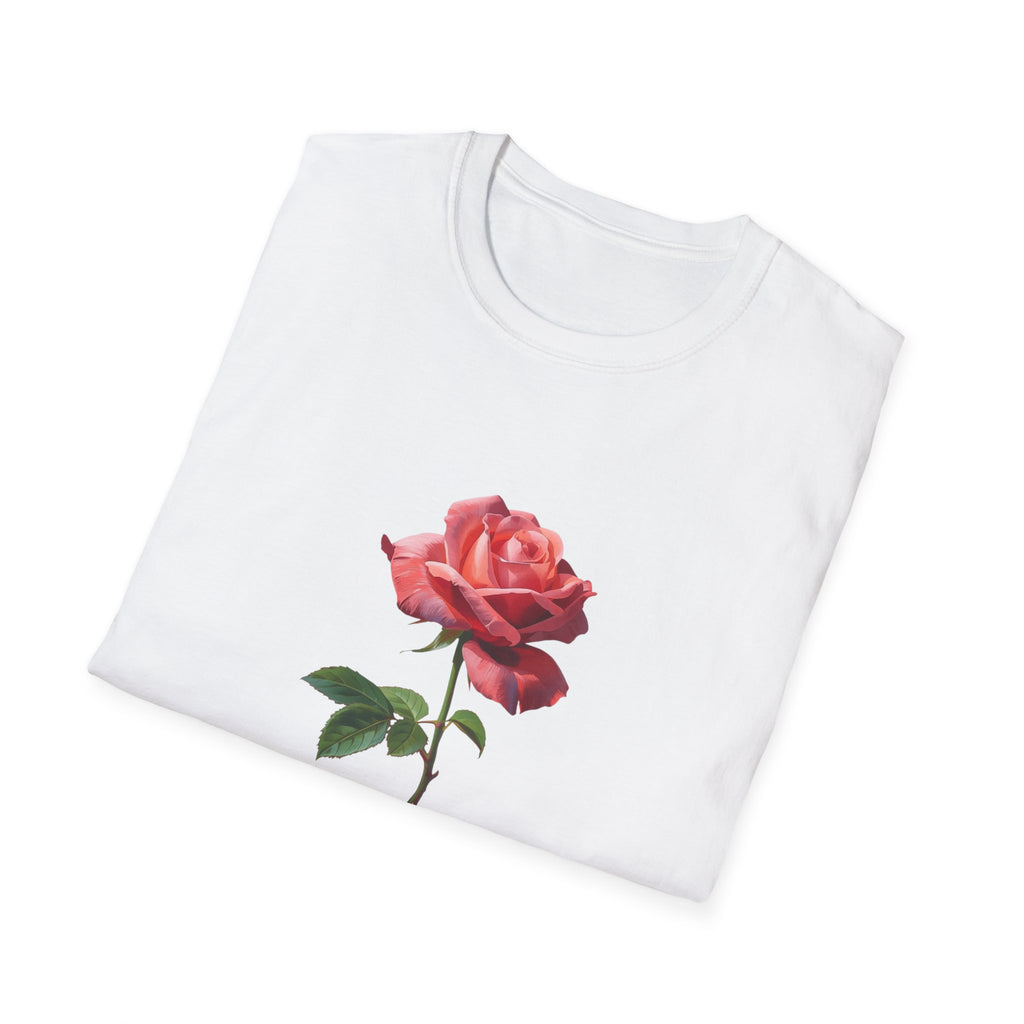 Rose "Keep Growing" T-Shirt — Floral Inspirational Tee
