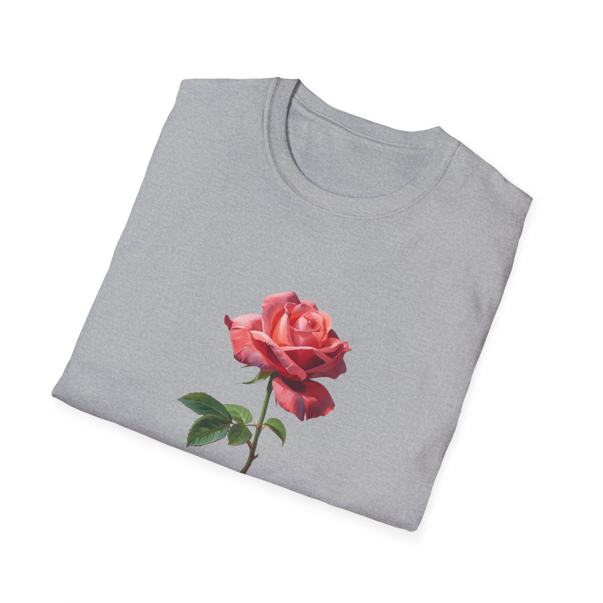 Rose "Keep Growing" T-Shirt — Floral Inspirational Tee