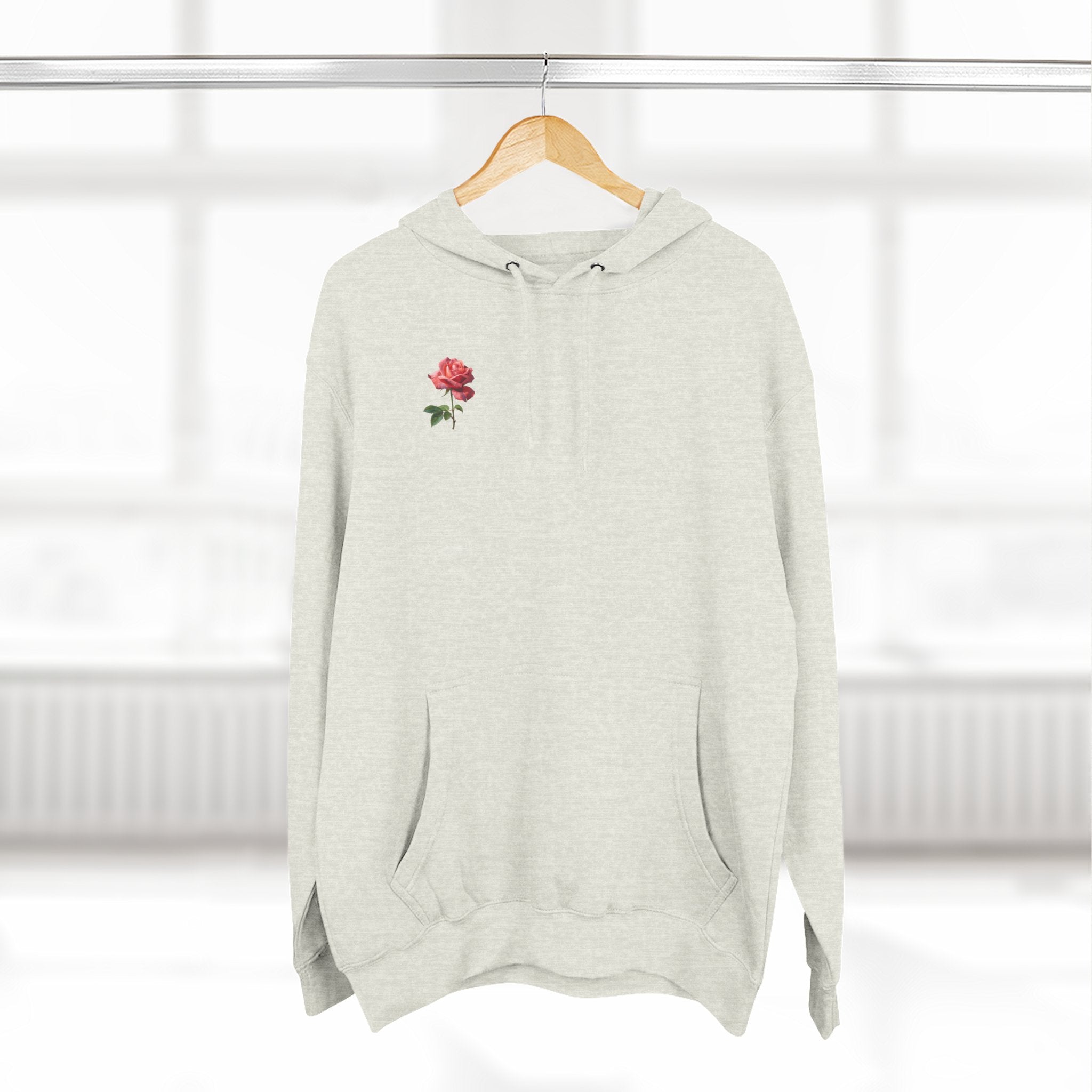 Rose 'Keep Growing' Hoodie — Floral Inspirational Sweatshirt