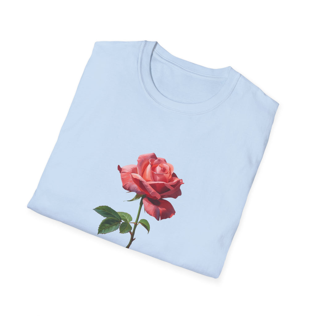 Rose "Keep Growing" T-Shirt — Floral Inspirational Tee