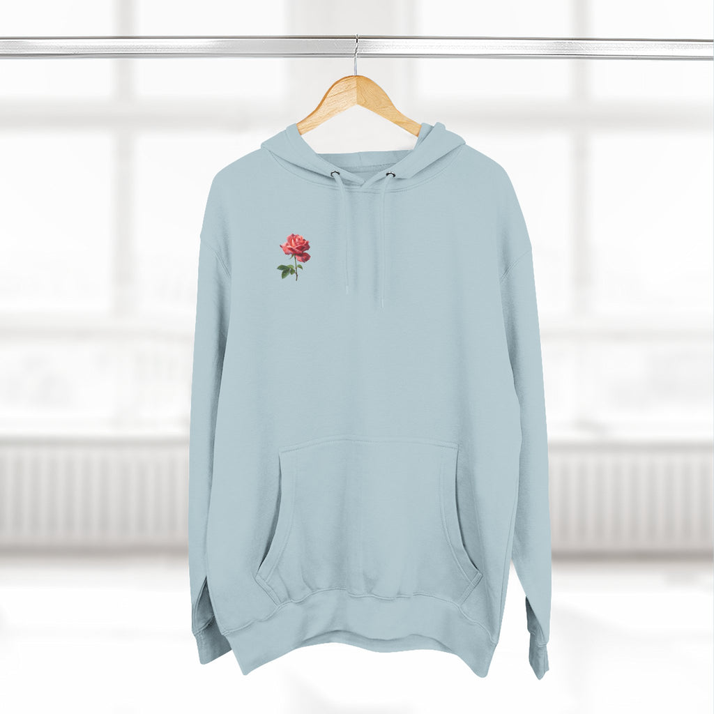 Rose 'Keep Growing' Hoodie — Floral Inspirational Sweatshirt
