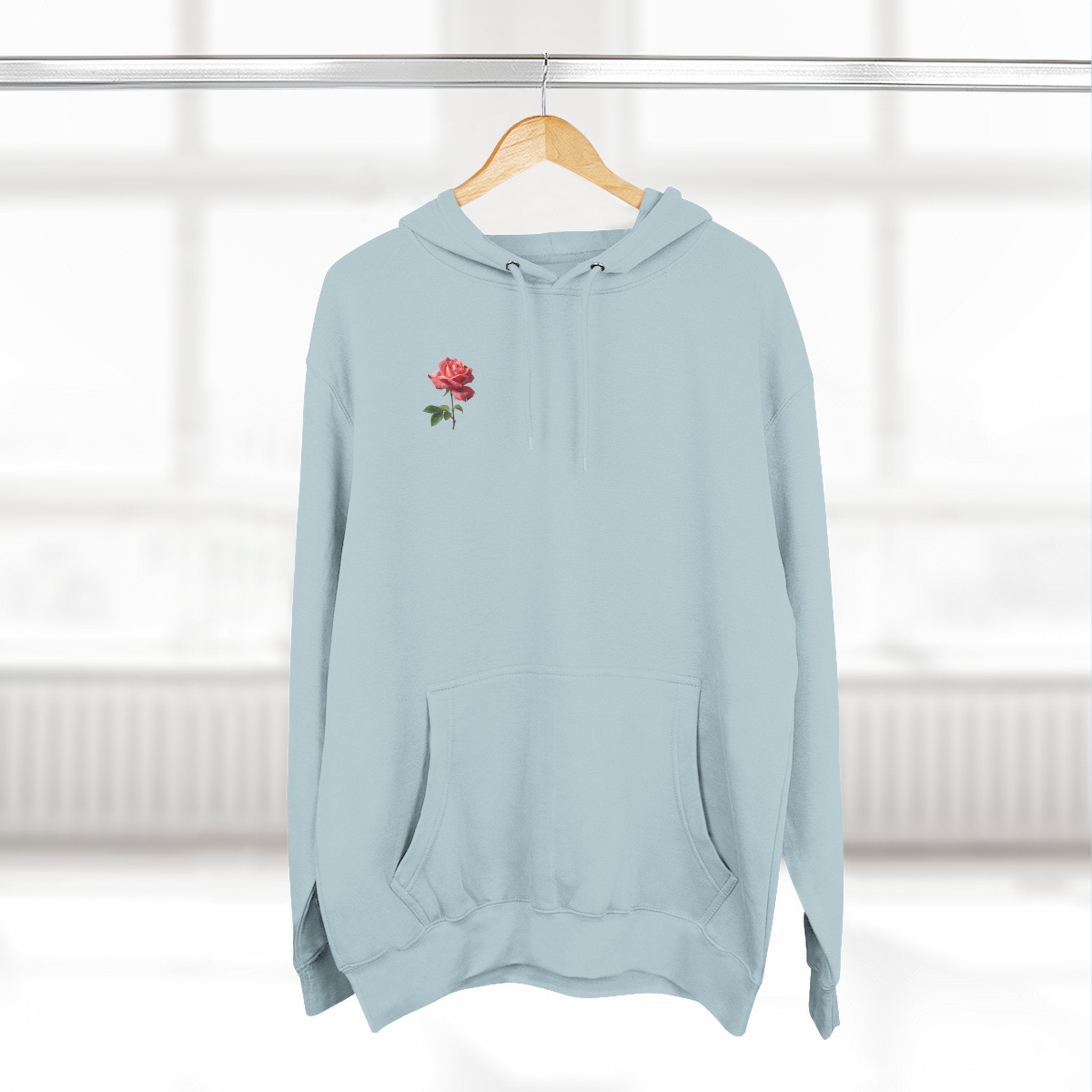 Rose 'Keep Growing' Hoodie — Floral Inspirational Sweatshirt